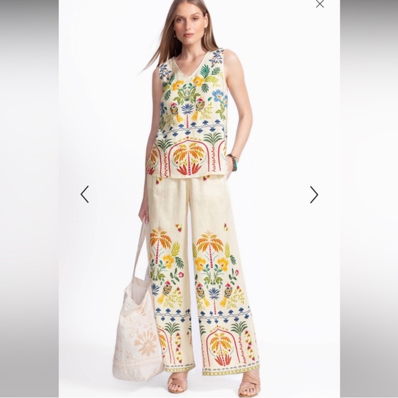 NWT JOHNNY WAS WIDE LEG PANT - Picture 2 of 5